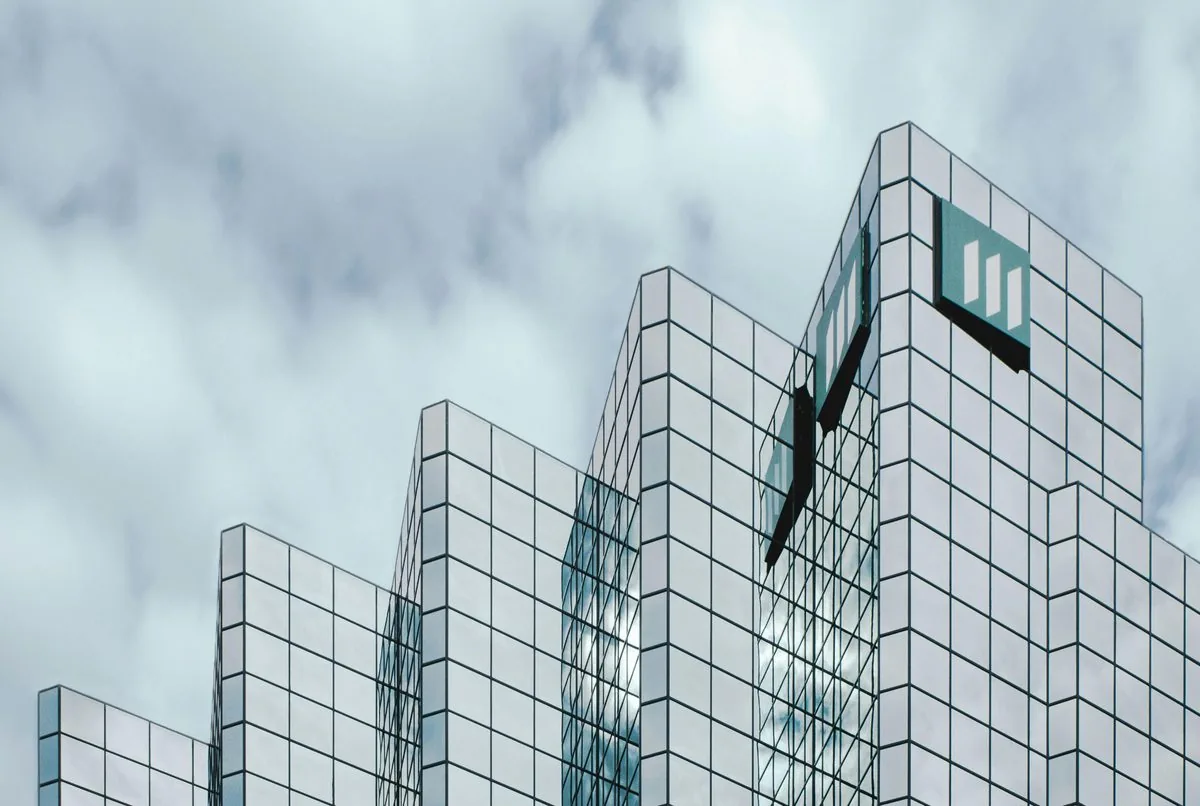Edifícios corporativos modernos